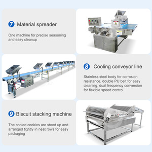 Orme <span class=keywords><strong>Cookie</strong></span> dây chuyền sản xuất hoàn toàn tự động công nghệ Cracker làm cho máy de Fabrique de mềm Biscuit - Product Image 5
