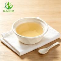 SUMKOKA Gobelet à soupe en bagasse de canne à sucre 12oz, contenant alimentaire jetable biodégradable en pâte de papier pour soupes chaudes, bouillies et nouilles