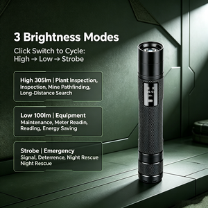 WOSEN EDC National Certification Safe Explosion proof <b>LED</b> Torch For Inspection Mining Emergency Digital Display <b>LED</b> Flashlight - Product Image 4