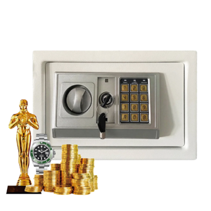Electronic Home & Hotel Security Key <b>Lock</b> Safe <b>Box</b> with Cold Rolled Steel Construction - Product Image 1