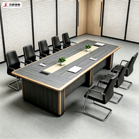 Table de Conférence de Luxe JIUSHUN en Bois pour Bureau et Salle de Réunion – Vente en Gros