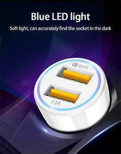 Chargeur rapide <span class=keywords><strong>2022</strong></span> 30W double 2 ports double USB 3.1A + QC3.0 chargeur rapide de voiture pour iPhone huawei xiaomi <span class=keywords><strong>Samsung</strong></span> - Product Image 3