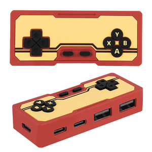 ฮับแปลงรูปทรงจอยสติ๊กย้อนยุคสุดคลาสสิค 4 พอร์ต USB 2.0 Type C สำหรับ Surface Pro โน้ตบุ๊ก ช่องเสียบขยาย USB Hub - Product Image 1