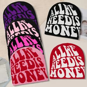 カスタムファッションデザインジャカードニットキャップ冬の暖かい居心地の良いスタイリッシュなレトロなストリートウェア男女兼用ヘッドウェアY2Kビーニーハット - Product Image 4