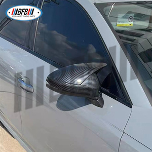 Coques de rétroviseurs latéraux en fibre de carbone véritable pour Audi A4 S4 A5 S5 style ABT, à coller sur les rétroviseurs, 2009-2011 - Product Image 2