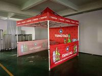 Aluminium Business Easy Marquee Gazebo Auvent Tente Impression Intérieur Extérieur Vente en gros Usine Publicité 10ft 15ft 20ft Argent 1pc