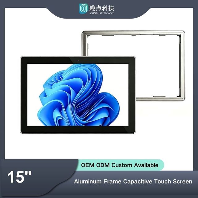 Industrial PCAP Capacitive Touch Panel Kit 15 Inch 4:3 Ratio USB Touch Screen With Die Cast Aluminum Frame