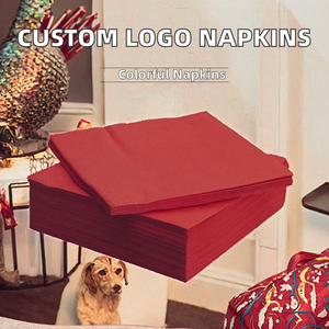 High Quality Disposable 2-Ply Black <b>Tissue</b> Napkins Custom Logo Christmas Special Napkins for Coffee Shop Dinner Napkins Bag - Product Image 3