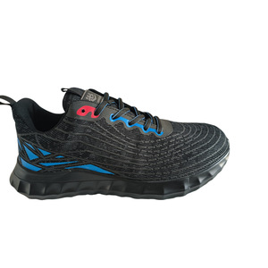 Safety Shoes Men Breathable Mesh Anti Puncture Impact Resistant Work Shoe Lace Up Rubber Outsole Black Red Blue Green - Product Image 2
