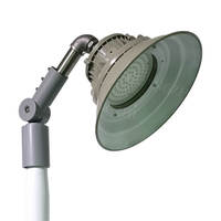 Lámpara LED Solar Industrial Redonda Gris Serie C04M de 1000W, 1-2 Zonas, IP67, a Prueba de Explosiones de Gas y Polvo