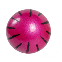 Balle rebondissante creuse en caoutchouc colorée personnalisée de 6,3 cm pour le sport et le soulagement du stress