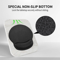 Tapis de souris de jeu en mousse à mémoire de forme PORON à quatre côtés en gros avec repose-poignet antidérapant pour le bureau et la maison