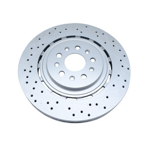 R1 Concepts Kit Rotori Freno Anteriore E Posteriore - Serie ELine Forati E Scanalati WHPN2-31018, Ghisa G3000