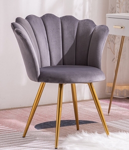 Modern Furniture New Design High Back <strong>Flower</strong> Shaped Leisure <strong>Arm</strong> <strong>Chair</strong> Fabric Dining <strong>Chair</strong> - Product Image 6