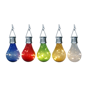 Chauffage blanc LED extérieur suspendu jardin extérieur décoratif industriel lampe solaire ruban crochet transparent luminaire - Product Image 2