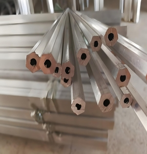 Anodized Small Size Customized Length Hexagonal <strong>Aluminum</strong> Alloy Hex Tube Pipe Hollow Section <strong>Profile</strong> Extrusion Price Per Meter - Product Image 2