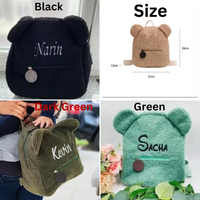 Sac à dos personnalisé pour enfant en peluche Sac à dos pour tout-petit Cadeau de maternelle Petit sac à dos décontracté Teddy Ours mignon