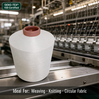 Fil à coudre 100% polyester, filé à cœur, POY 150D/48F, haute ténacité, certifié OEKO-TEX100, pour le tissage, le tricotage et la couture