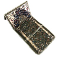 Tapis de prière islamique pliable tendance 2020, Sejadah, tapis de prière musulman de voyage avec dossier