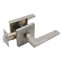 Nouvelle Série de Design, Serrure de Porte Tubulaire à Clé en Alliage de Zinc et Acier Inoxydable, Finition Noir Mat, Haute Sécurité, Durable