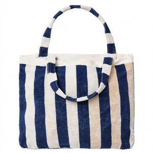 Bolsos de Playa Elegantes de Color Sólido, Tipo Tow-in-One, Personalizados, de Gran Capacidad, para Mujer, de Tela de Rizo, para Piscina y Playa - Product Image 1