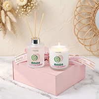100ml Flasche Reed Diffuser Sojawachs Individueller Duft Kerze Nordischer Luxus Weihnachten Valentinstag Geschenkbox-Set Handgemacht