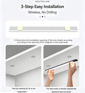 LED Light Ultra <b>thin</b> Light Strips Magnetic Rechargeable Long Light Wardrobes Wine <b>Cabinet</b> Corridor - Product Image 3