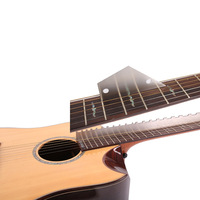 Règle de mesure de manche de guitare électrique en acier inoxydable pour frettes hautes et basses, règle de manche de guitare basse en soie