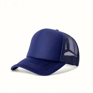 Popular Small Batch Customization of Unisex Pu Leather Mesh Trucker Hat Cap With Flame Pattern - Product Image 1
