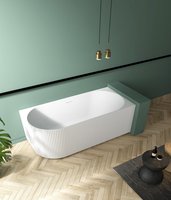 SUMI Fabricant Meilleures nouvelles baignoires en acrylique SPA à surface ondulée