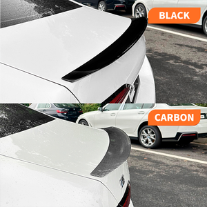 2024 for BMW 5 Series I5 G60 M5 Tail Top <strong>Spoiler</strong> ABS Piano Black <strong>Carbon</strong> <strong>Fiber</strong> Pattern Fixed Rear Wing Cross-Border Modification - Product Image 2