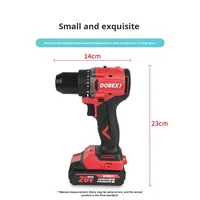 Perceuse pistolet multi-puissance à batterie au lithium 6013 rouge Tournevis rechargeable haute puissance industriel à main