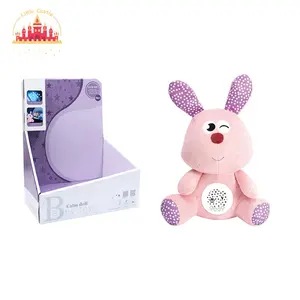 1 jolie poupée sucette de lapin rose veilleuse musicale en peluche avec projecteur SL21E024