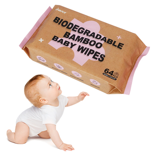 Nouvelle arrivée de lingettes pour bébé à l'eau pure Lingettes humides en fibre de bambou biologique pour le nettoyage de bébé - Product Image 2