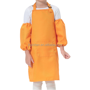 Delantal <span class=keywords><strong>de</strong></span> pintura <span class=keywords><strong>de</strong></span> algodón <span class=keywords><strong>para</strong></span> niños, diseño <span class=keywords><strong>de</strong></span> Chef <span class=keywords><strong>de</strong></span> jardín <span class=keywords><strong>para</strong></span> niños, <span class=keywords><strong>para</strong></span> cocina, escuela, delantal impermeable <span class=keywords><strong>para</strong></span> niños en blanco con bolsillo - Product Image 5