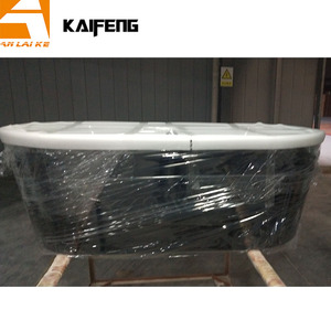 <span class=keywords><strong>Baignoire</strong></span> autoportante moderne en acrylique <span class=keywords><strong>noir</strong></span> blanc Ellipse Lucite <span class=keywords><strong>Tablier</strong></span> contemporain sans couture <span class=keywords><strong>Baignoire</strong></span> trempée Vente en gros directe d'usine - Product Image 3