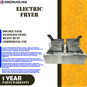 Nouvelle <span class=keywords><strong>Friteuse</strong></span> Électrique Commerciale Double Bac 2500W Multifonctionnelle pour Poulet et Frites en Acier Inoxydable 12L Haute Performance - Product Image 5