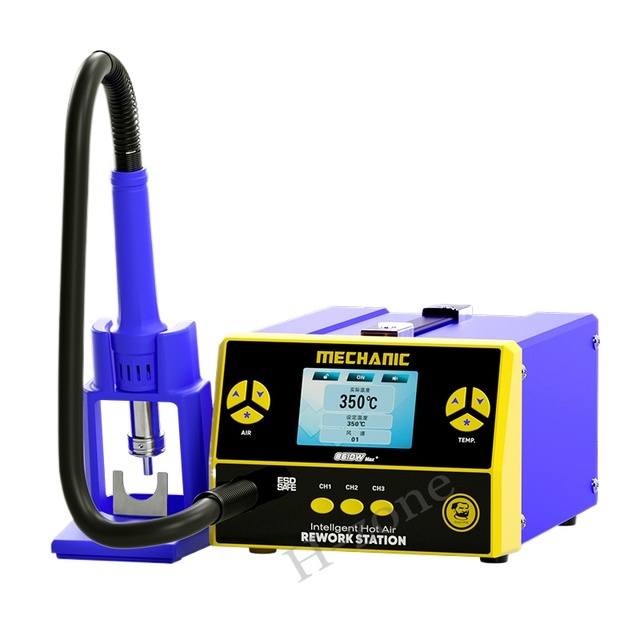 MECHANIC 861DW Max 110V/220V Rework Station 1000W BGA Soldering Hot Air Gun for Motherboard PCB Desoldering Repair + Nozzles