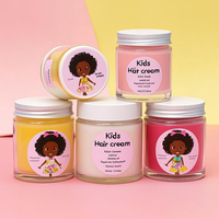 Krim Penata Rambut Keriting Alami untuk Wanita Kulit Hitam dan Anak-Anak, Melembapkan dan Menghilangkan Rambut Kusut