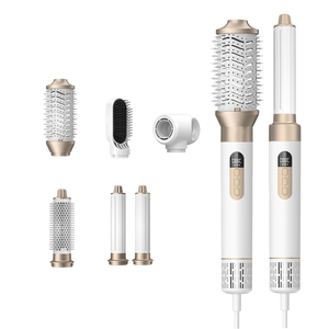 5 in 1 <b>Foldable</b> Hair Styler Dryer Hot Air Brush & High Speed Ionic Volumizer 110000 RPM Curling Iron One-<b>Step</b> Styling Solution - Product Image 1