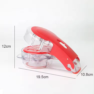 Outil à cerises en plastique pour retirer les noyaux, éplucheur en acier inoxydable, outils multiples pour retirer les noyaux de fruits, pour retirer jusqu'à 6 cerises à la fois - Product Image 2