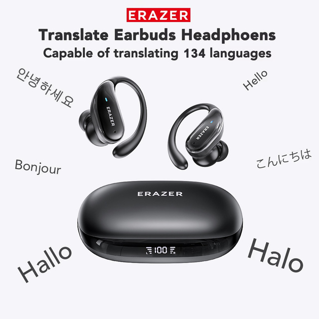 Brand XT80Pro(ANC) AI for 5.4 Ear-hook Noise Cancelling Wireless Sports Earbuds Touch Control IPX-5 Waterproof 5-8 Hours