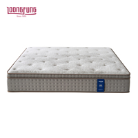 Matelas hybride haut de gamme souple et enroulable LOONGFUNG avec ressorts ensachés indépendants et mousse à mémoire de forme en gel à mini-spring pour la maison et l'hôtel