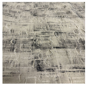 Retro Nâu thiết kế vải spandex vải dệt kim vải thối kết cấu đốm scrtches cho trình diễn thời trang Ăn mặc - Product Image 6