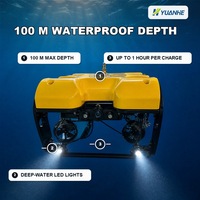 Drone sous-marin à chenilles pour le sauvetage, la pêche, l'aquaculture, la patrouille, robot intelligent, vente en gros, caméra 1080p, lumières LED