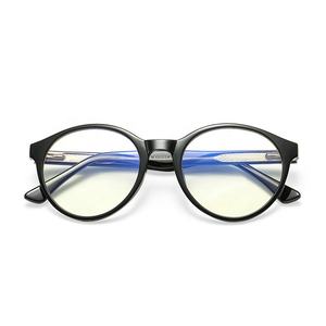 高品質レトロファッション丸型光学眼鏡フレームブルーライトブロックレッドミラーレンズ付き - Product Image 3