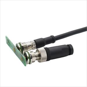 M12 không thấm nước 12 pin mã hóa kết nối bằng đồng ngay góc cạnh điện tử vòng Hàn cắm ổ cắm cáp điện Nam Nữ Scart loại - Product Image 5
