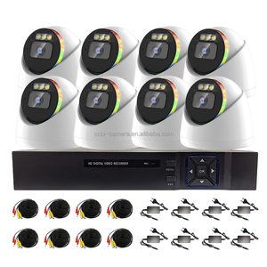 공장 가격 감시 방수 카메라 1080p AHD CCTV <span class=keywords><strong>DVR</strong></span> 키트 8채널 (네트워크 케이블 및 전원 공급 장치 포함) - Product Image 4