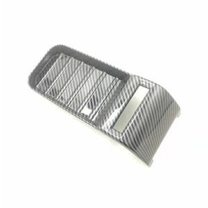 Carbon Fiber Trim For Toyota Tundra Center Armrest Storage Box Rectangle Plastic Minimalist Design <b>Car</b> <b>Interior</b> Neatening - Product Image 3