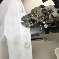 Machine à coudre industrielle professionnelle à grande vitesse avec pied entraîneur pour boutons, modèle RN-373D, pour vêtements et tissus textiles